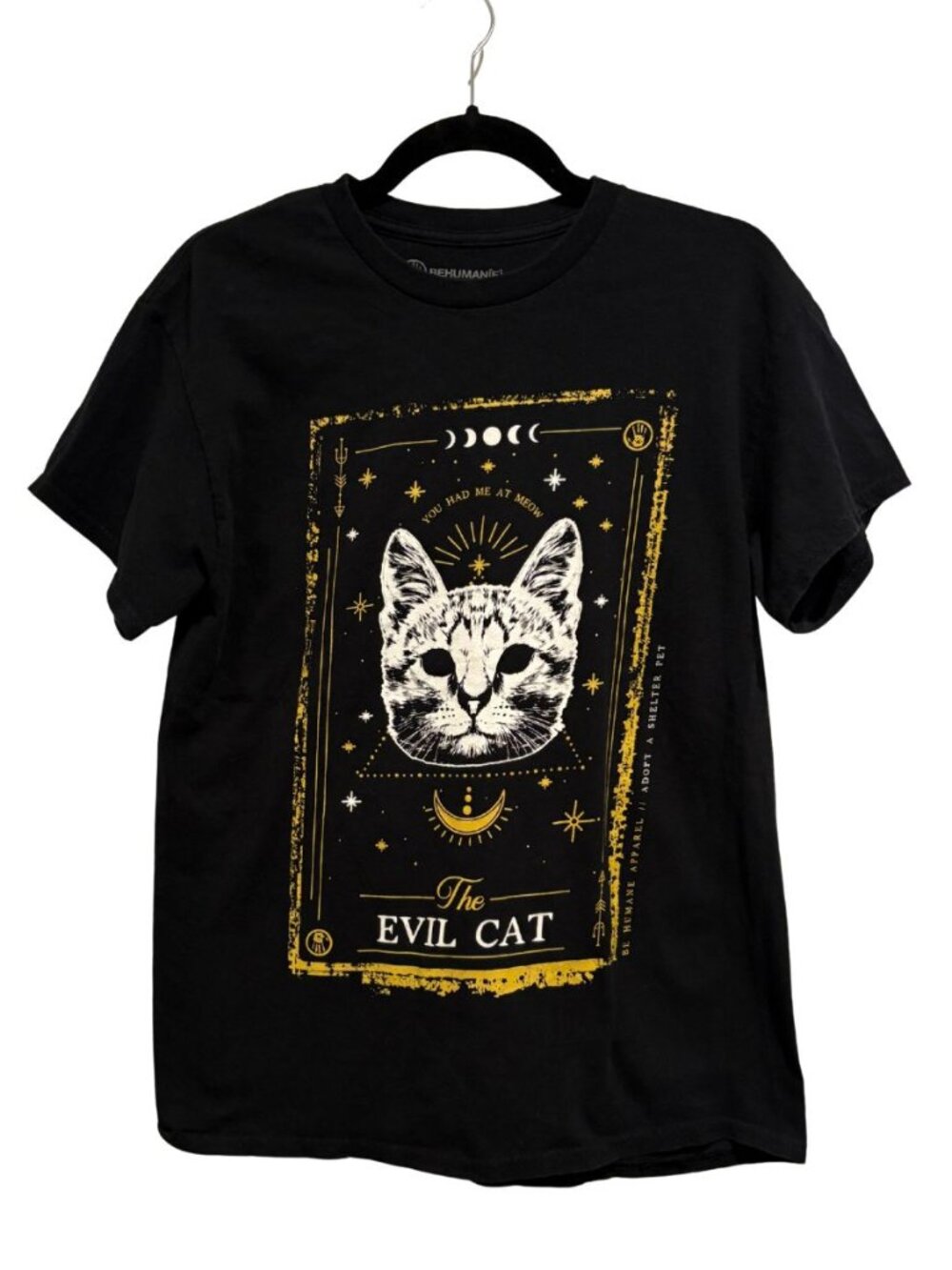 Be Humane Evil Cat Graphic Tee Medium